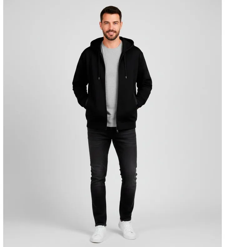 Premiata para hombre. PA1034 Chaqueta casual negro (S), Algodón