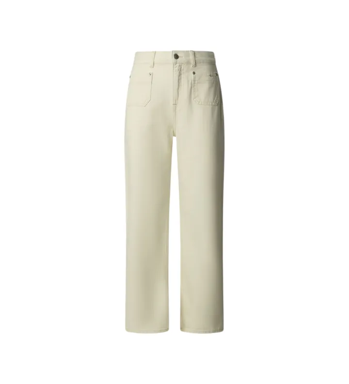 Pepe Jeans para mujer. PL2050877 Pantalón Straight UHW Lexa beige (26/30), Casual, Algodón