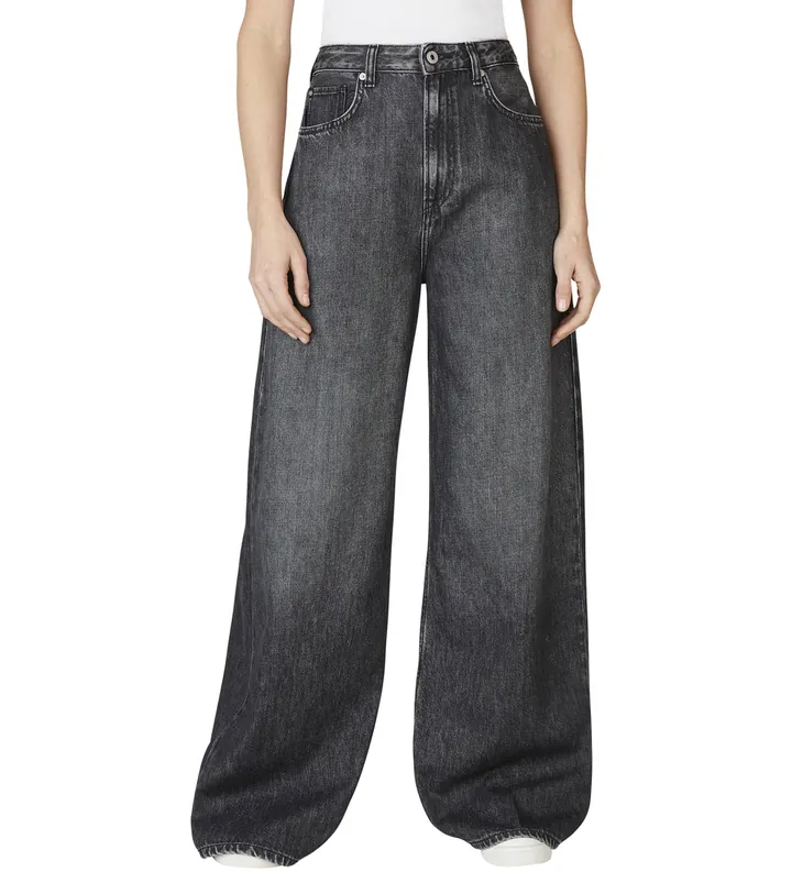Pepe Jeans para mujer. PL20490269S1 Jeans Loose negro (27/30), Casual, Algodón, Denim