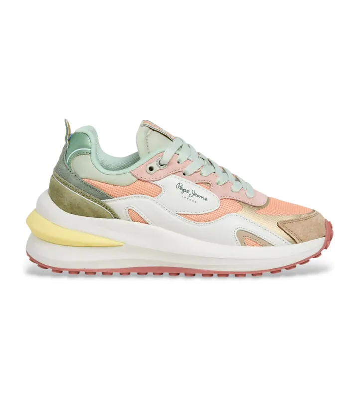 Pepe Jeans para mujer. PLS600045 Zapatillas Winslow Young multicolor (36), Plano, Cordones, Casual