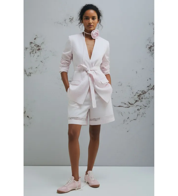Marella para mujer. 2613041035200 Chaqueta Mlmpanda rosa (40), Casual, Fiesta, Acetato, Clásico