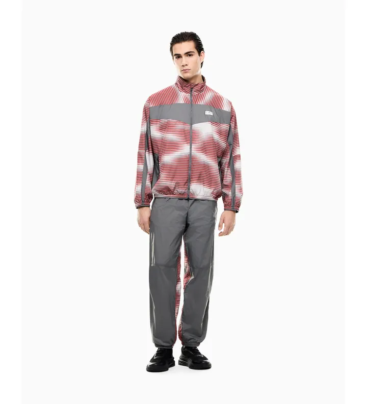EA7 para hombre. 7M001384_AF21521 Conjunto Ventus7 rojo, gris (3XL), Casual, Deportivo, Poliamida, Manga larga