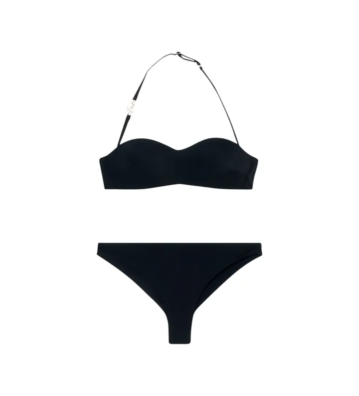EA7 para mujer. 7W000290_AF20663 Bikini Bandeau negro (L), Beachwear, Poliamida