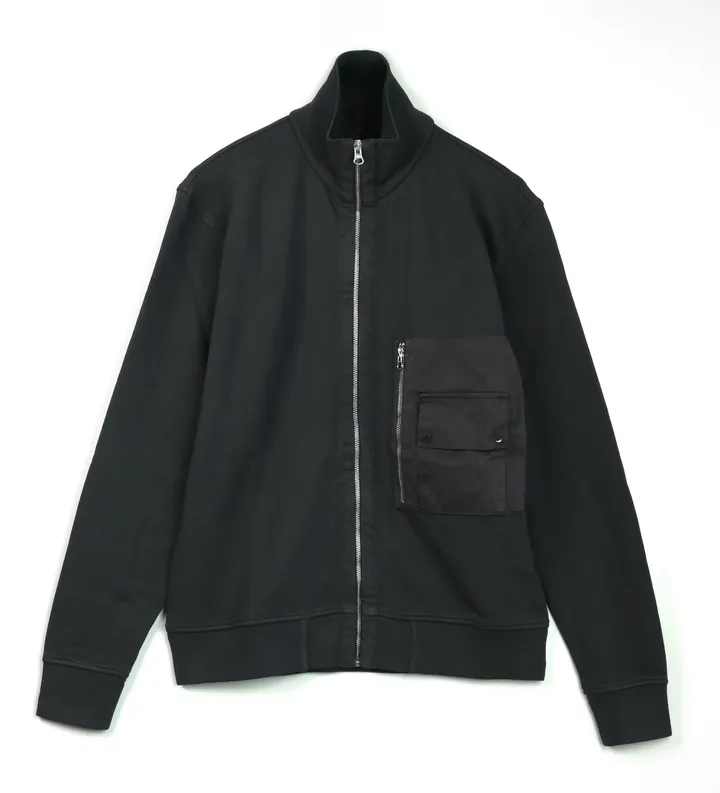 Ten c para hombre. 26CTCUF01004 Chaqueta de felpa marino (L), Casual, Algodón