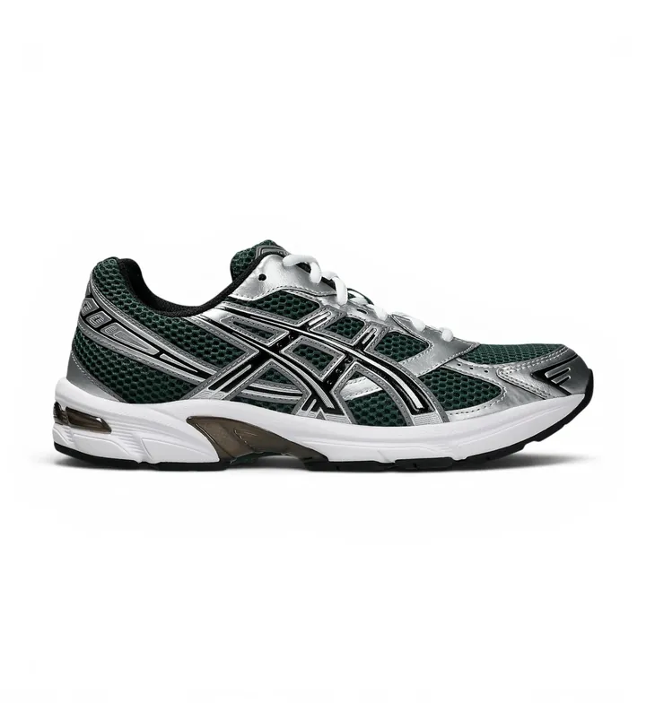 Asics para hombre. 1203A609 Zapatillas Gel 1130 verde oscuro (41.5), Plano, Cordones, Casual