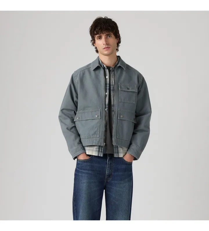 Levi's para hombre. 007RZ-0001 Chaqueta Newell Utility azul (L), Casual, Algodón