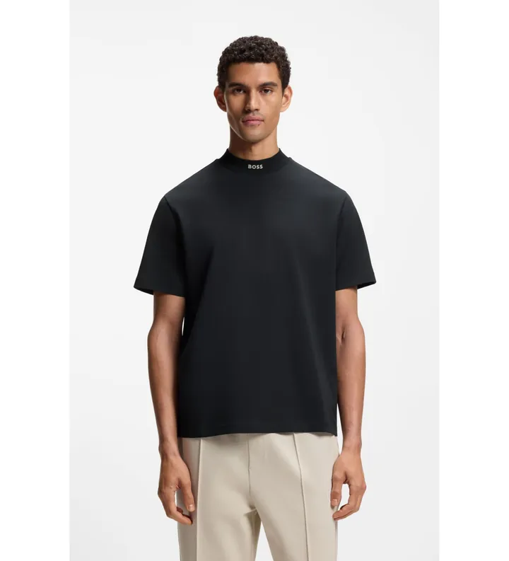 BOSS para hombre. 50555527 Camiseta Collar marino (L), Casual, Algodón, Manga corta