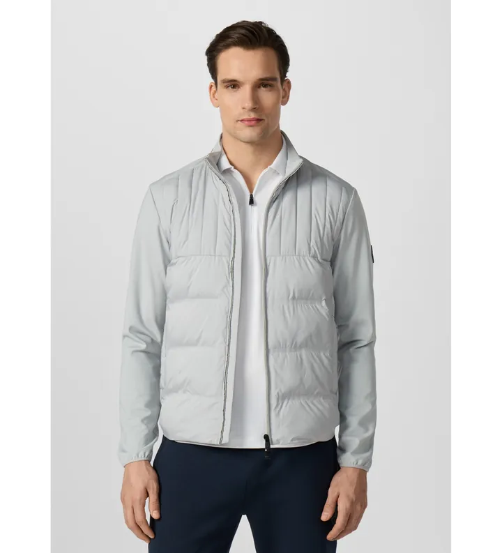 Hackett London para hombre. HM5800123 Sudadera Hs Solstice Hybrid gris (L), Casual, Poliéster