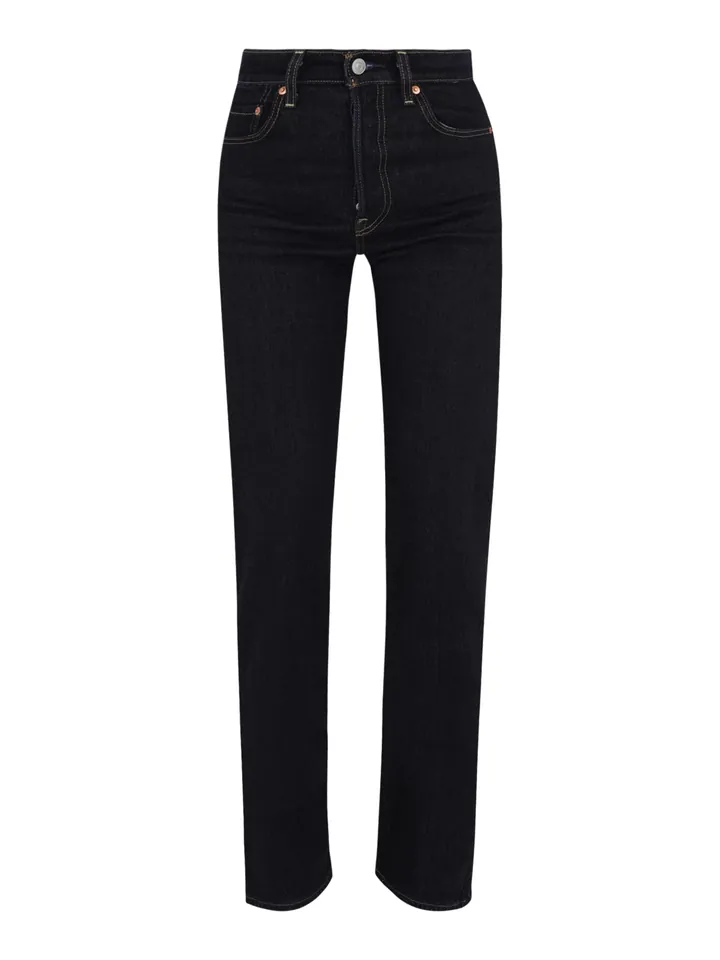 LEVI'S ® Vaquero 'Ribcage Full Length'  azul oscuro