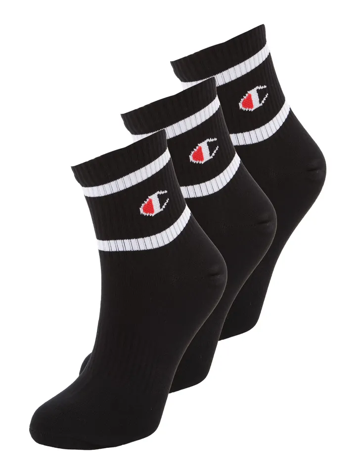 Champion Calcetines rojo / negro / blanco