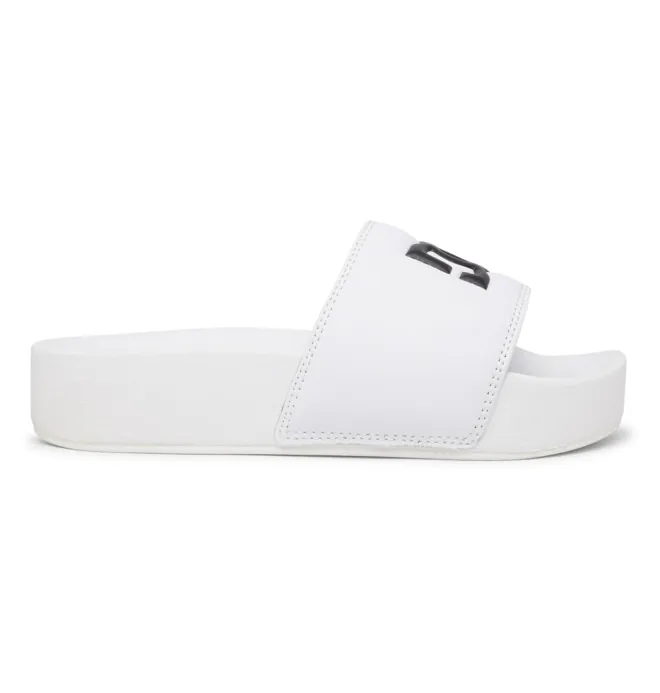 DC Slide Platform - Sandalias con plataforma Blanco Mujer