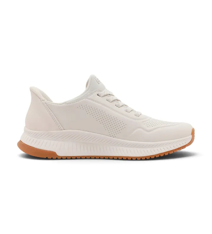 Skechers para mujer. 117740 Zapatillas Slip-Ins: BOBS Squad 4 - Key Look blanco (36), Plano, Cordones, Casual