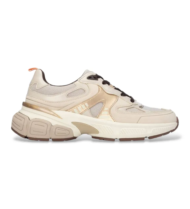Xti para mujer. 14649502-BEIGE Zapatillas 146495 beige (36), Plano, Cordones, Casual