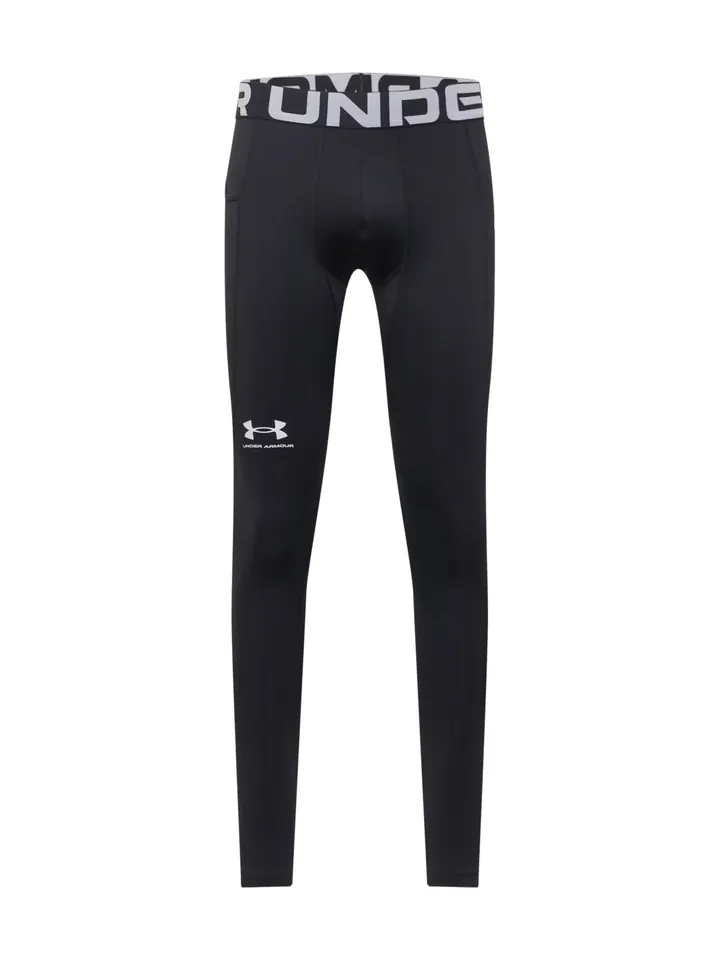 UNDER ARMOUR Pantalón deportivo negro / blanco