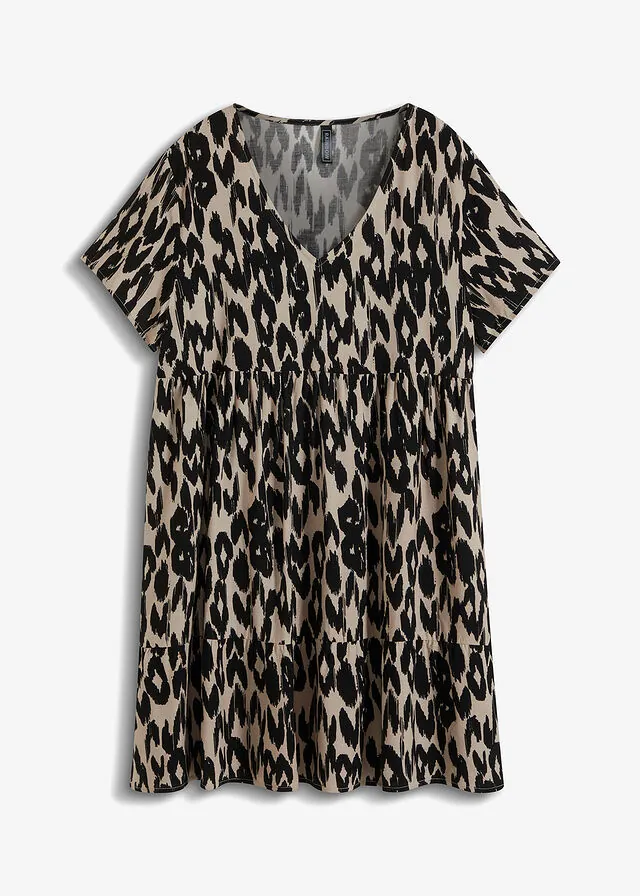 Vestido tipo túnica de viscosa fluida