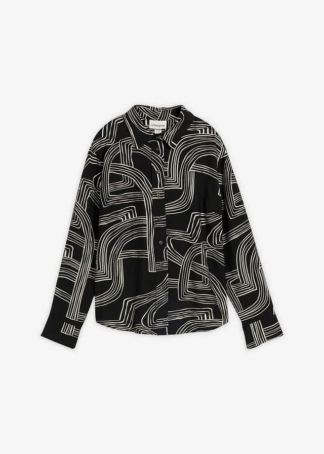 Blusa de mezcla de viscosa