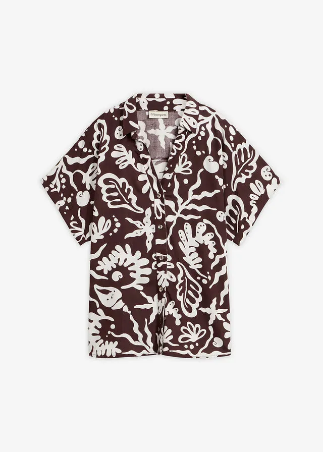 Blusa de viscosa fluida