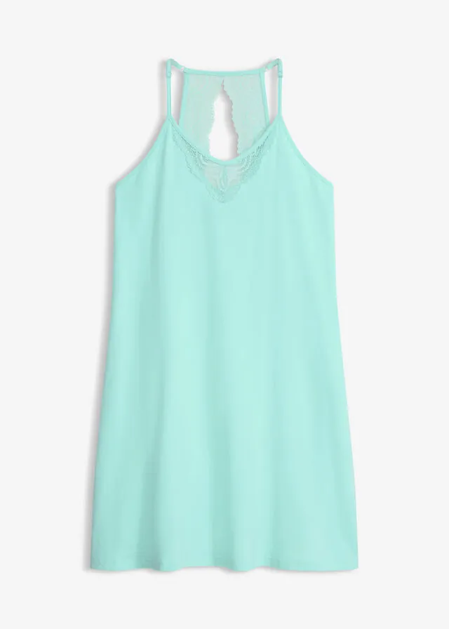 Camisón con parte posterior de encaje