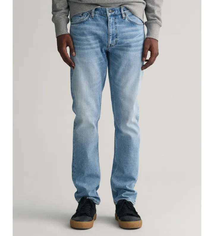 Gant para hombre. 1000261 Jeans Regular Fit azul (30/32), Casual, Algodón, Denim