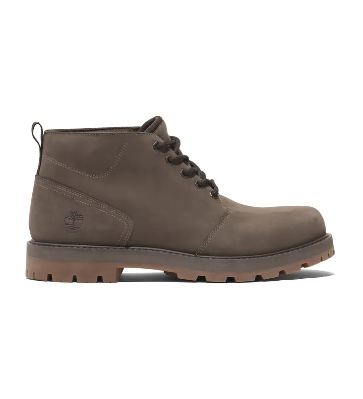 Timberland para hombre. TB0A69TWEM51 Botas Chukka de piel impermeables de media caña con cordones Britton Road marrón (40), Plano, Casual