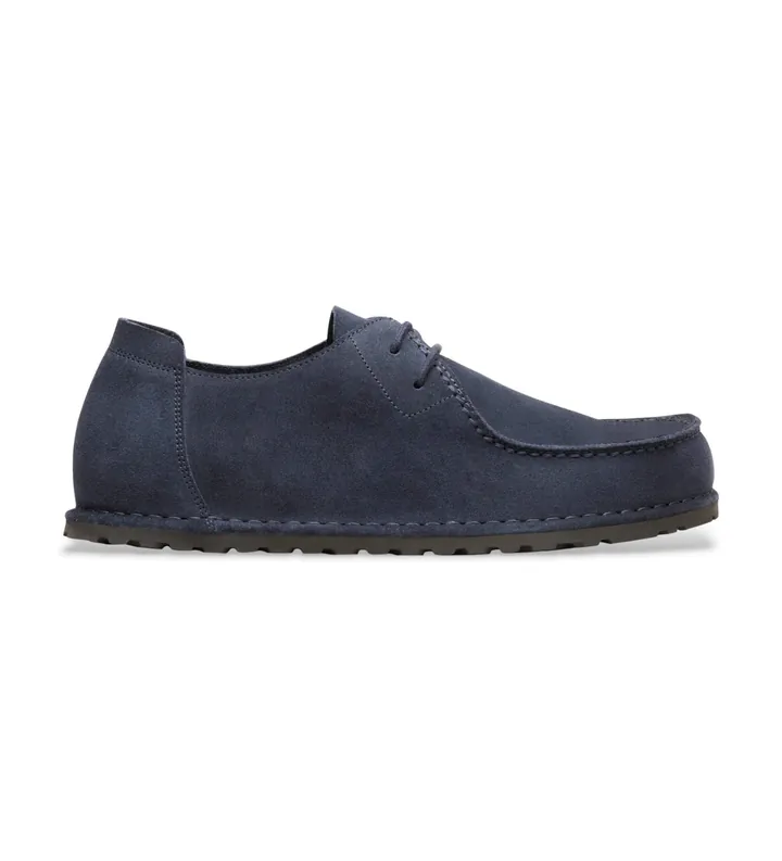 Birkenstock para hombre. 1031468 Zapatos de Piel Utti Lace (Ajuste Regular) marino (41), Plano, Cordones, Casual