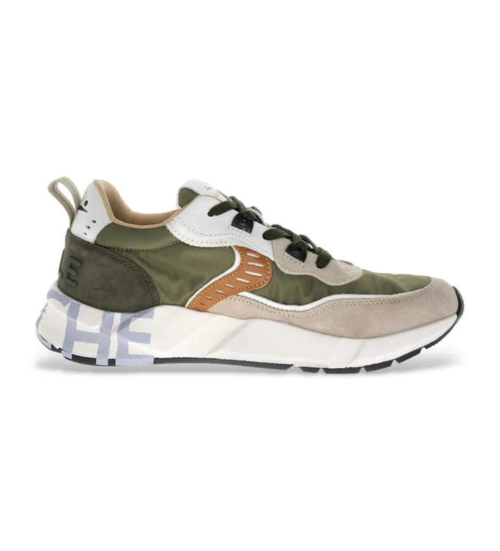 Voile blanche para hombre. 2017465 Zapatillas de Piel Club01 verde (42), Plano, 1 a 3cm, Cordones, Casual
