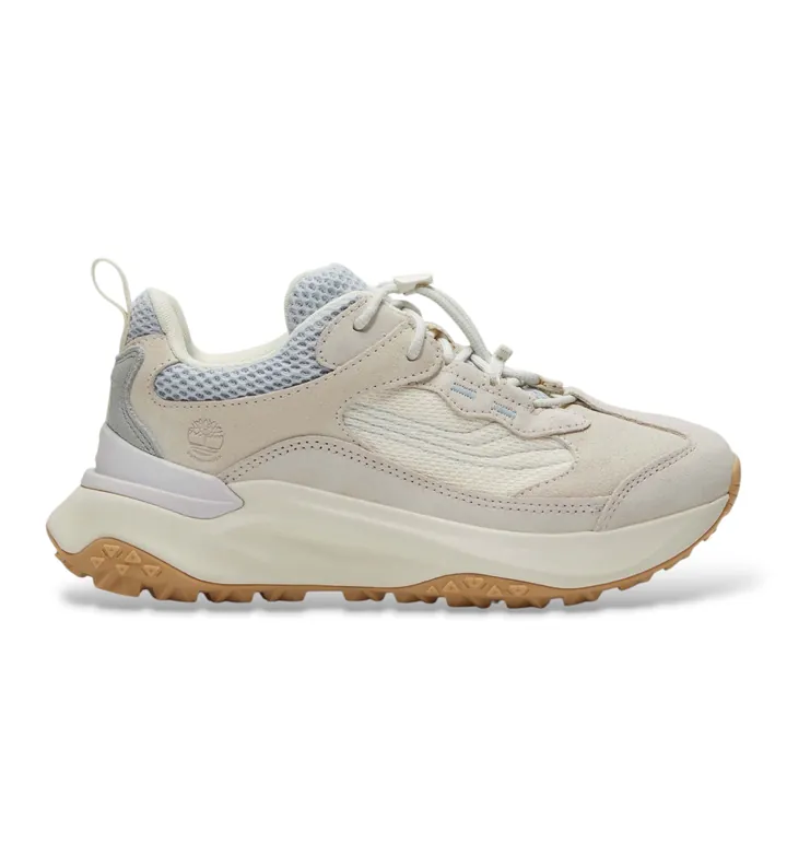 Timberland para mujer. TB0A41T8EUP1 Zapatillas de Piel impermeables Motion Access beige (36 W), Plano, 1 a 3cm, Cordones, Casual