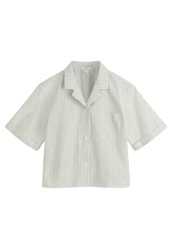 MELA Camiseta para dormir 'HANSIKA'  verde / offwhite