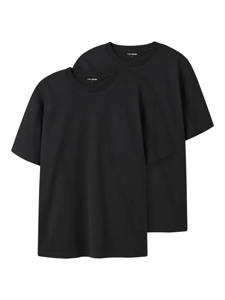 TWO SOON Camiseta negro