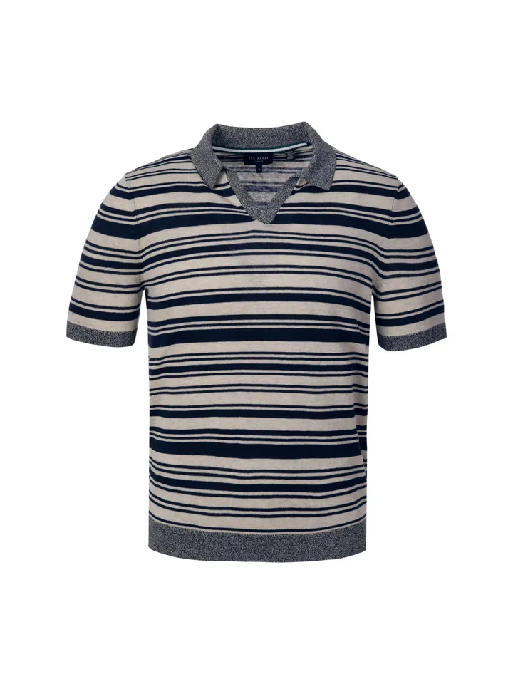 Ted Baker Camiseta 'Brodi' chamois / azul / marino