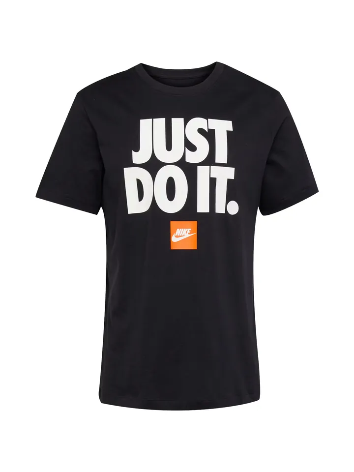 Nike Sportswear Camiseta naranja / negro / blanco