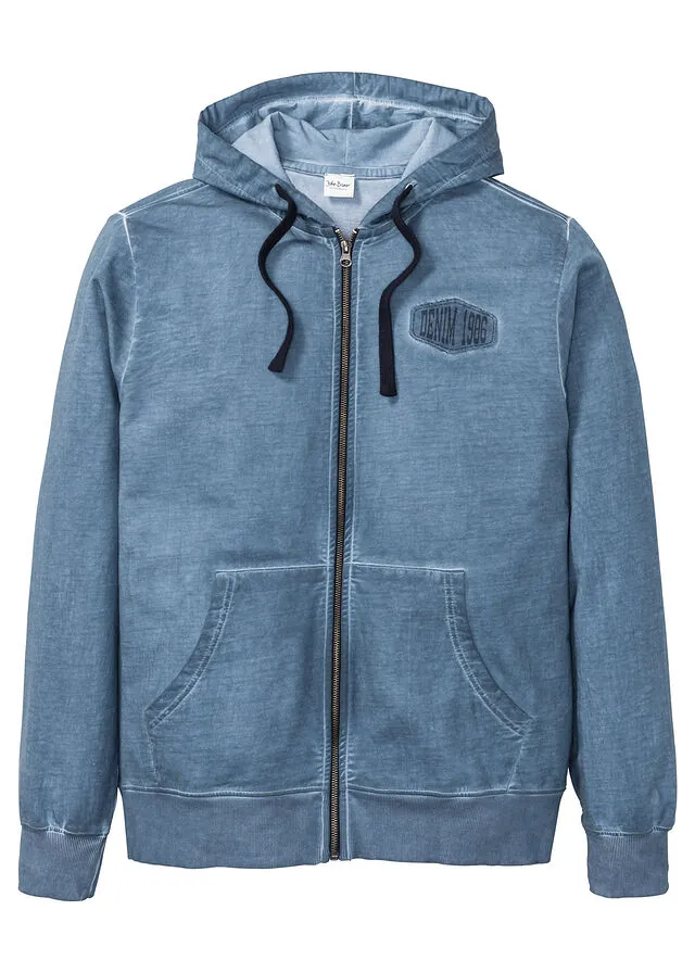 Sudadera con capucha con efecto desgastado