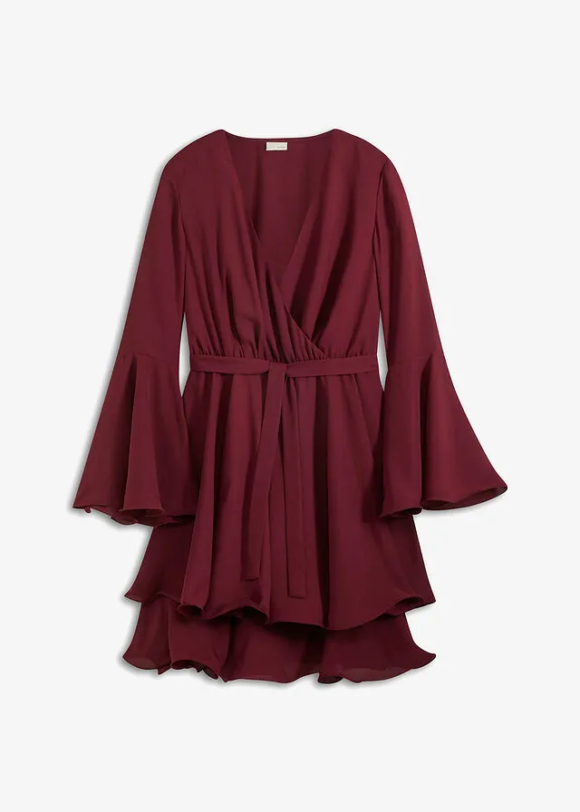 Vestido tipo túnica con escote en V