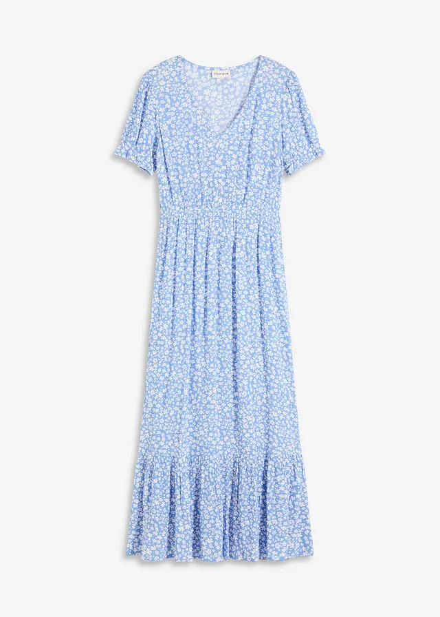 Vestido maxi de viscosa pura