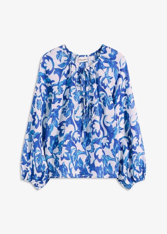 Blusa de túnica estampada
