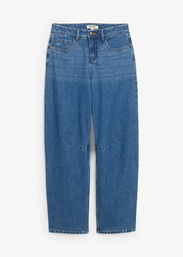 Vaqueros barrel, mid waist