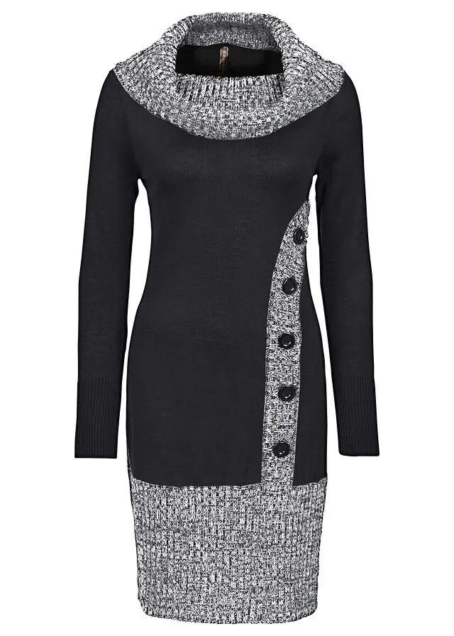 Vestido de punto moteado