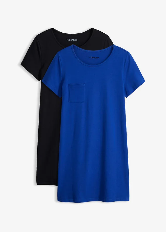 Camisón corto de algodón puro (2 unidades)