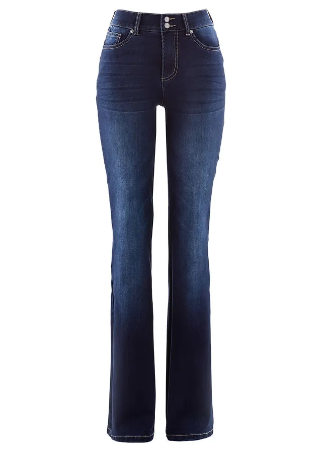Vaqueros bootcut, mid waist, moldeadores