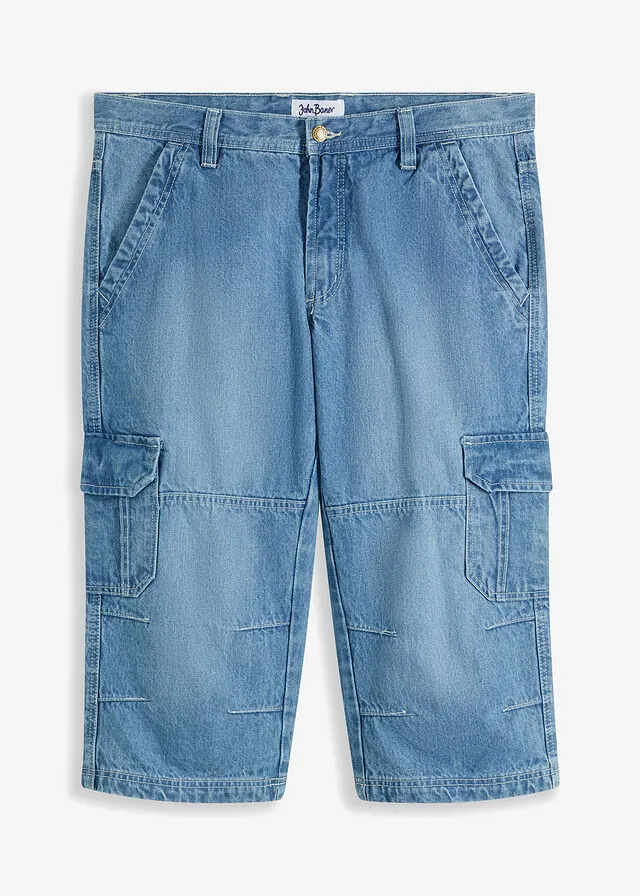 Vaqueros cargo, regular fit, largo 3/4, straight