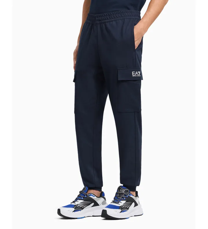 EA7 para hombre. 8NPP67_PJVRZ Pantalón de chándal marino (3XL), Casual, Deportivo, Algodón, Multideporte