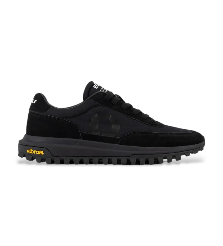 ECOALF para hombre. MCMSHSNFEROE0446W24-419 Zapatillas Feroe marino (41), Negro, Plano, Cordones, Casual, Sostenible, Poliéster reciclado
