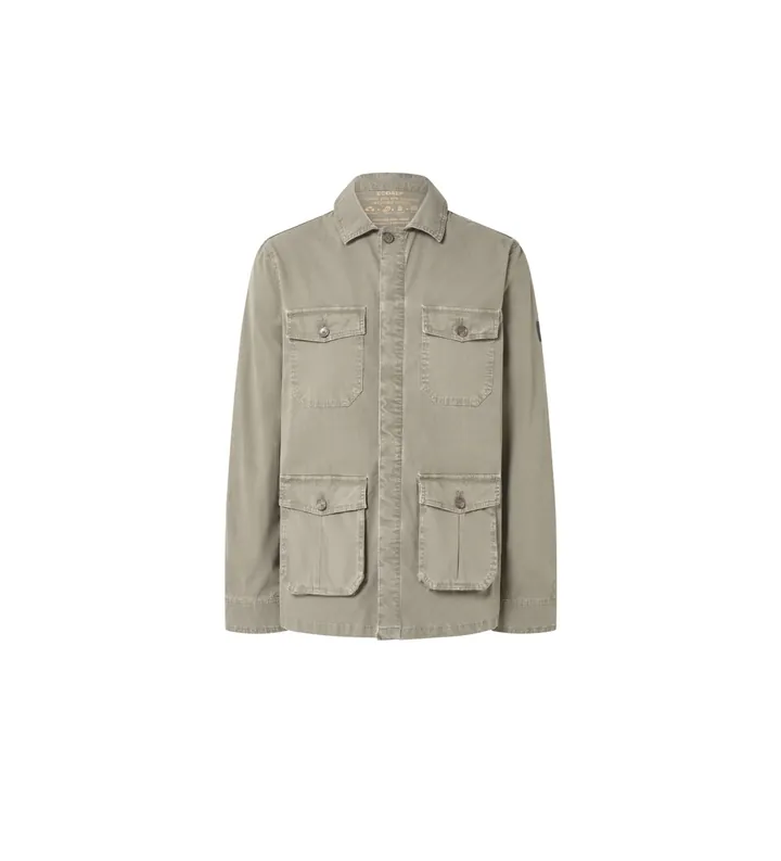 ECOALF para hombre. MCMGAJKSAHAR0753S24-003 Chaqueta Sahara beige (S), Casual, Algodón, Manga larga, Sostenible