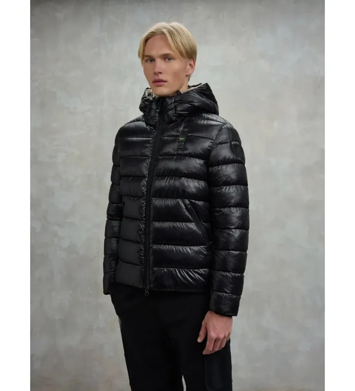 Blauer para hombre. 25WBLUC02079 Chaquetón Eco Adams negro (3XL), Casual, Poliéster