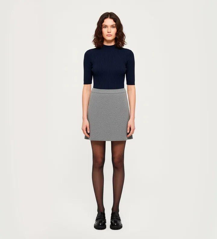 Weekend Max Mara para mujer. 2525776032600 Falda Calia gris (S), Casual, Lana