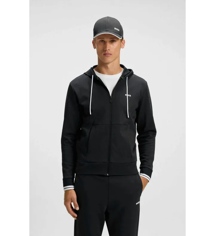 BOSS para hombre. 50542974 Sudadera Zone negro (M), Casual, Algodón