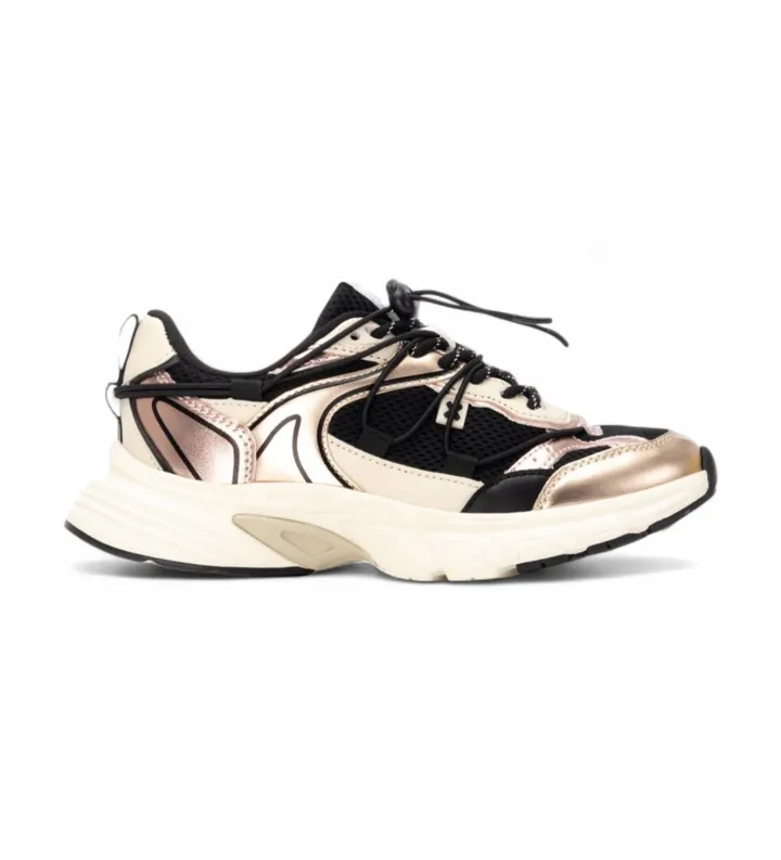 Xti para mujer. 14453401-NEGRO Zapatillas 144534 negro (37), Plano, Cordones, Casual