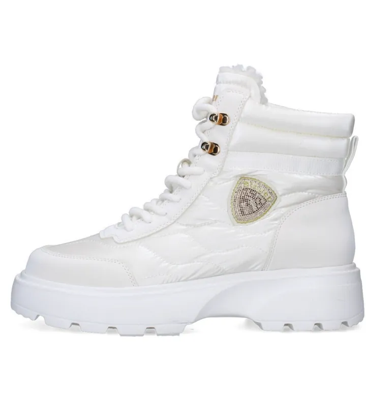 Blauer para mujer. F5BLANCA03 Botines de piel Laarzen blanco (38), Casual