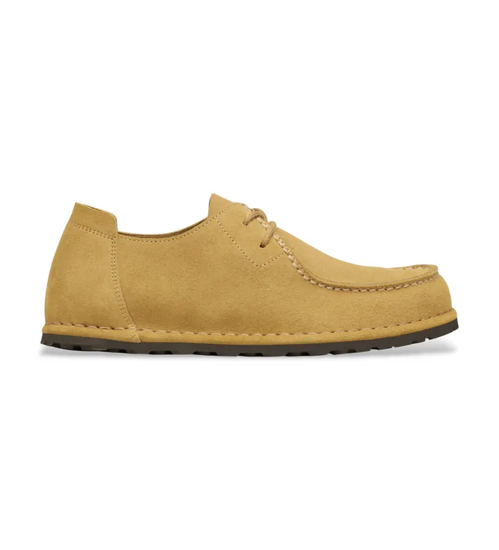 Birkenstock para hombre. 1031546 Zapatos de Piel Utti Lace (Ajuste Regular) marrón claro (40), Plano, Cordones, Casual