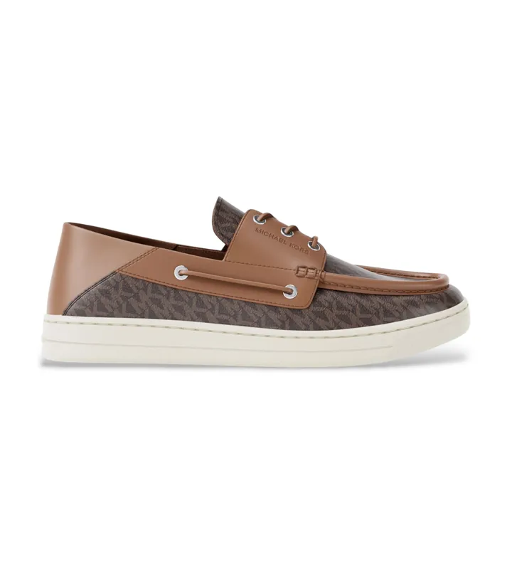 Michael Kors para hombre. 42R6ADFS1B Náuticos Aiden marrón (41), Plano, Cordones, Casual